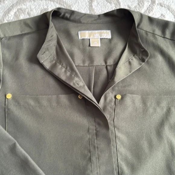 MK green blouse - Picture 2 of 2